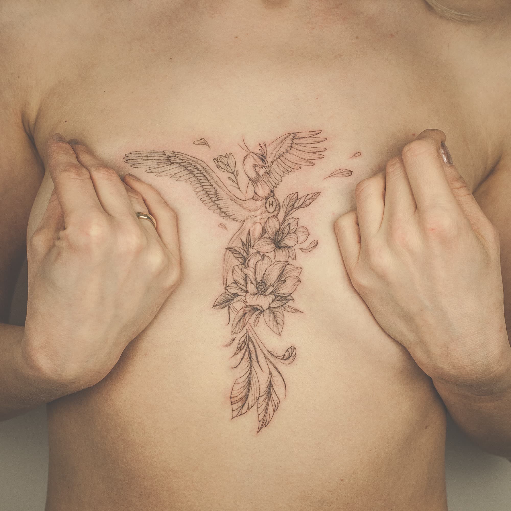 Tattoo fineline by olka_tattoo