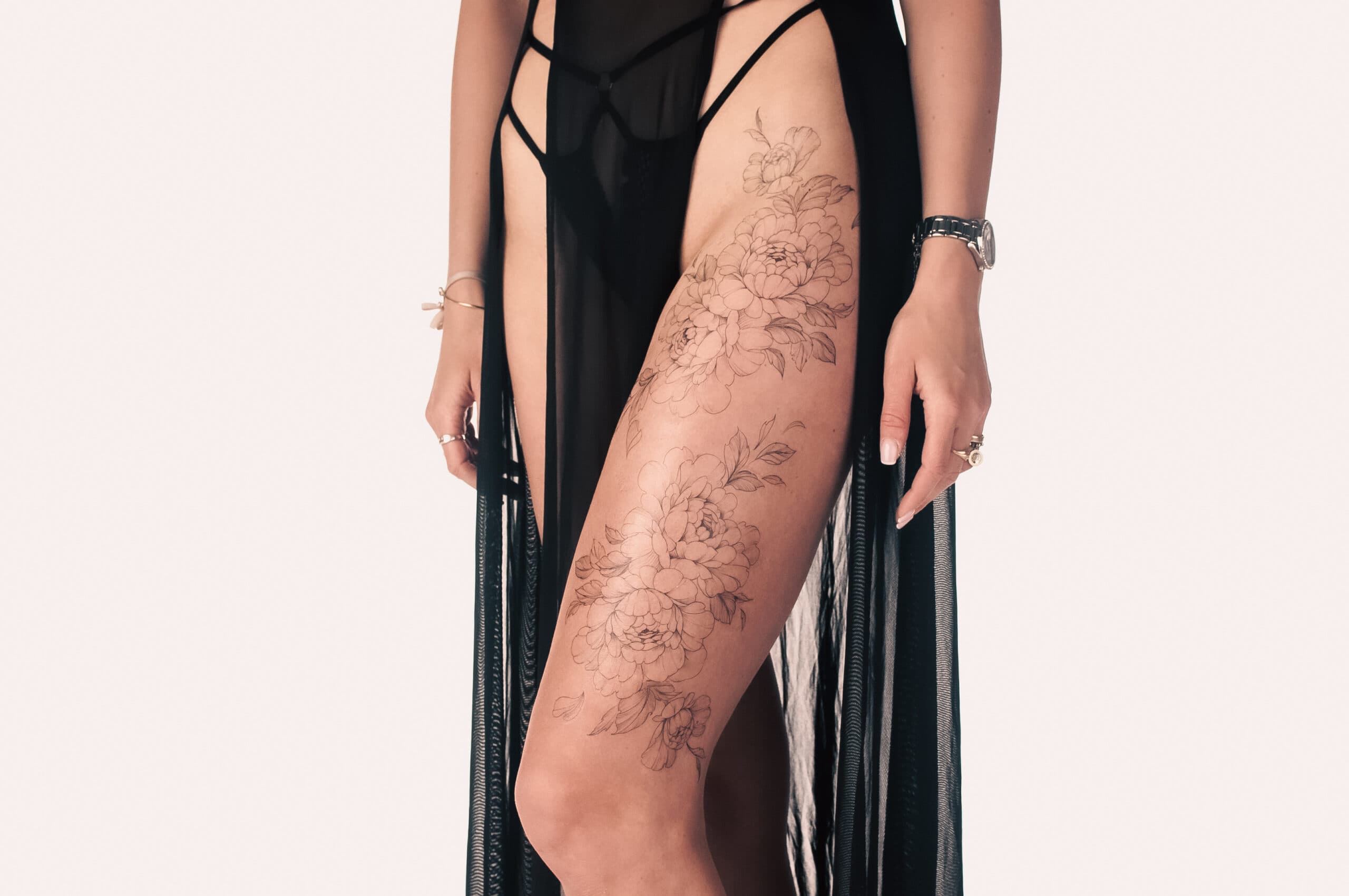 Tymczasowe tatuaże – Arkusz Piwonie – miniaturka 2